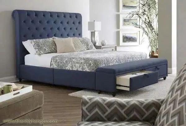 Giường Queen có hộc kéo - hàng xuất khẩu - Nội thất thanh lý giá 3.500.000&nbsp;₫ danh mục Giường