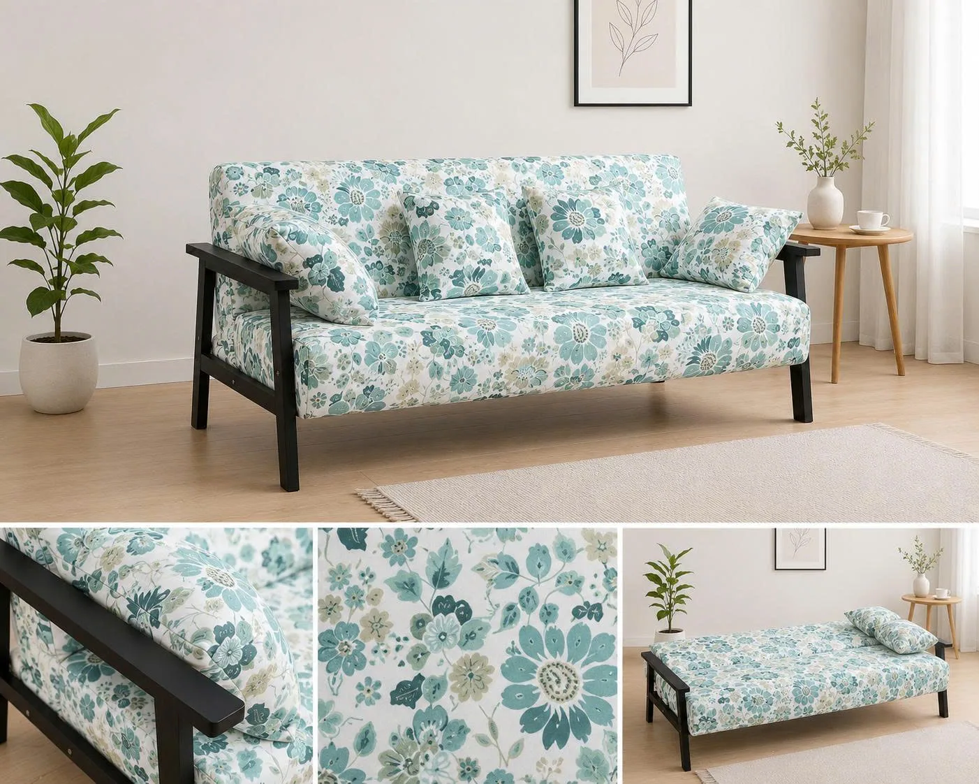 SOFA BED HOA VĂN LÁ